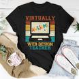 Virtually Awesome Web Teacher Retro Men Women T-shirt Unique Gifts