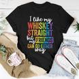 I Like My Whiskey StraightLgbt Pride Gay Lesbian Women T-shirt Unique Gifts