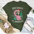 Merry Flaminmas Flamingo Lover Christmas Holiday Season Women T-shirt Unique Gifts