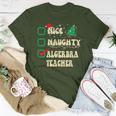Nice Naughty Algerbra Teacher Santa's Claus Christmas List Women T-shirt Unique Gifts Nice Naughty Algerbra Teacher Santa's Claus Christmas List Women T-shirt Unique Gifts