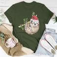 Santa Sloth Christmas Lights Sloth Lover Sloth Women T-shirt Personalized Gifts