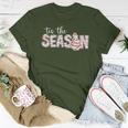 Tis The Season Christmas Lights Tree Cakes Debbie Groovy Women T-shirt Unique Gifts