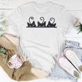 3 Black Cats Cat Lovers Girl Boy Cat Women T-shirt Personalized Gifts