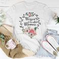 Blessed Mamaw Floral Grandma Women T-shirt Unique Gifts