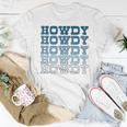 Blue Wild West Western Rodeo Yeehaw Howdy Cowgirl Country Women T-shirt Casual Daily Basic Unisex Tee Unique Gifts