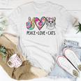 Cat Rescue Adopt A Cat Cat Mom Tie Dye Peace Love Cat For Mom Women T-shirt Unique Gifts