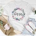 Cute Sorority Big Little Floral Women T-shirt Unique Gifts