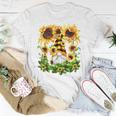 Cute Sunflower Gnome For Gardener And Cute Mom Summer Women T-shirt Unique Gifts