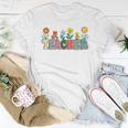 Daisy Flower Teacher Inspirational Elementary School Women T-shirt Unique Gifts