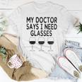 My Doctor Says I Need Glasses Wine Wine Women T-shirt Funny Gifts