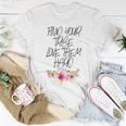 Find Your Tribe Love Them Hard Cute Mom Motherhood Flowers Women T-shirt Unique Gifts
