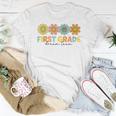 First Grade Dream Team Retro Groovy First Day Of School Women T-shirt Unique Gifts