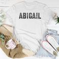 First Name Abigail Girl Grunge Sister Military Mom Custom Women T-shirt Unique Gifts
