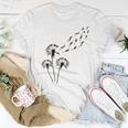Flower Dandelion Otters For Otter Lover Otter Women T-shirt Funny Gifts