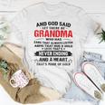 And God Said Let There Be Grandma - GrandmaFor Grandma Women T-shirt Crewneck Unique Gifts