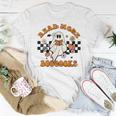 Groovy Halloween Read More Books Cute Boo Read A Book Women T-shirt Unique Gifts