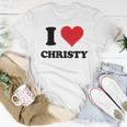 I Heart Christy First Name I Love Personalized Stuff Women T-shirt Funny Gifts
