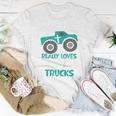 Kids I Love Jesus And Trucks Women T-shirt Unique Gifts