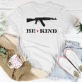 Be Kind Rifle In Black Women T-shirt Unique Gifts