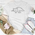Lazy Cat Not Today Cat Pet Lover For Women T-shirt Funny Gifts