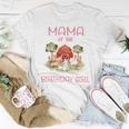 Mama Of The Birthday For Girl Barnyard Farm Animals Party Women T-shirt Funny Gifts