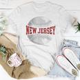 New Jersey Baseball Lovers Nj Moms Dads Garden State Women T-shirt Unique Gifts