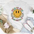 Peace Out Elementary Teacher Kids Retro Last Day Of School Women T-shirt Unique Gifts