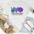 Peace Love Hope Suicide Prevention Awareness Ribbon Women T-shirt Unique Gifts