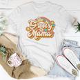 Retro Groovy Mama Family Birthday 60S 70S Hippie Costume Women T-shirt Unique Gifts
