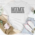 Retro Mama Checkered Pattern Mom Life Mother's Day Women T-shirt Funny Gifts