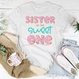 Sister Of Sweet One 1St First Birthday Matching Family Donut Women T-shirt Unique Gifts