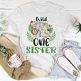 Sister Of The Wild One Zoo Birthday Safari Jungle Animal Women T-shirt Unique Gifts