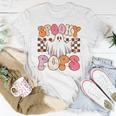 Spooky Pops Halloween Dad Ghost Costume Retro Groovy Women T-shirt Unique Gifts