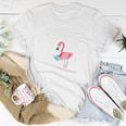 Teacher Spring Break With Reading Flamingo Women T-shirt Unique Gifts