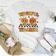 Thankful Teacher Retro Groovy Thanksgiving Fall Men Women T-shirt Unique Gifts