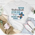 Never Underestimate Autism Mom Who Is Covered Jesus Lovers Women T-shirt Unique Gifts