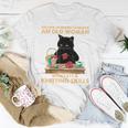 Never Underestimate An Old Woman With Cat And Knitting Women T-shirt Unique Gifts