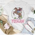 Vintage Yeehaw Howdy Rodeo Western Country Southern Cowgirl Women T-shirt Unique Gifts