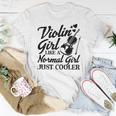 Violin Girl Like A Normal Girl Violin Music Lover Women T-shirt Unique Gifts