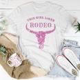 Western Country This Girl Likes Rodeo Vintage Howdy Cowgirl Women T-shirt Unique Gifts