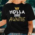 2Nd Birthday Hip Hop Auntie Two Legit To Quit Outfit Women T-shirt Gifts for Her