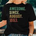 60 Year Old Gift 60Th Birthday Men Awesome Since August 1963 Women T-shirt Gifts for Her