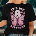 8Th Birthday Girl 8 Years Butterflies And Number 8 Women T-shirt Gifts for Her