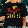 Alcohol Tequila Sunrise Cocktail Adult Holiday Women T-shirt Gifts for Her