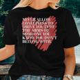 Never Allow Loneliness Motivational Empowering Quote Women T-shirt Gifts for Her
