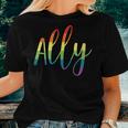Ally Pride Gay Lgbt Day Month Parade Rainbow Flag Women T-shirt Gifts for Her