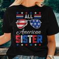 All American Sister 4Th Of July Usa Family Matching Outfit Women T-shirt Gifts for Her