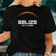 Annular Solar Eclipse 2023 Belize Annularity Fall Women T-shirt Gifts for Her