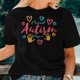 Autism Mom Proud Autistic Pride Awareness Day Month Asperger Women T-shirt Gifts for Her