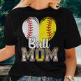 Awesome Leopard Ball Mom Baseball Lover Women Women T-shirt Gifts for Her